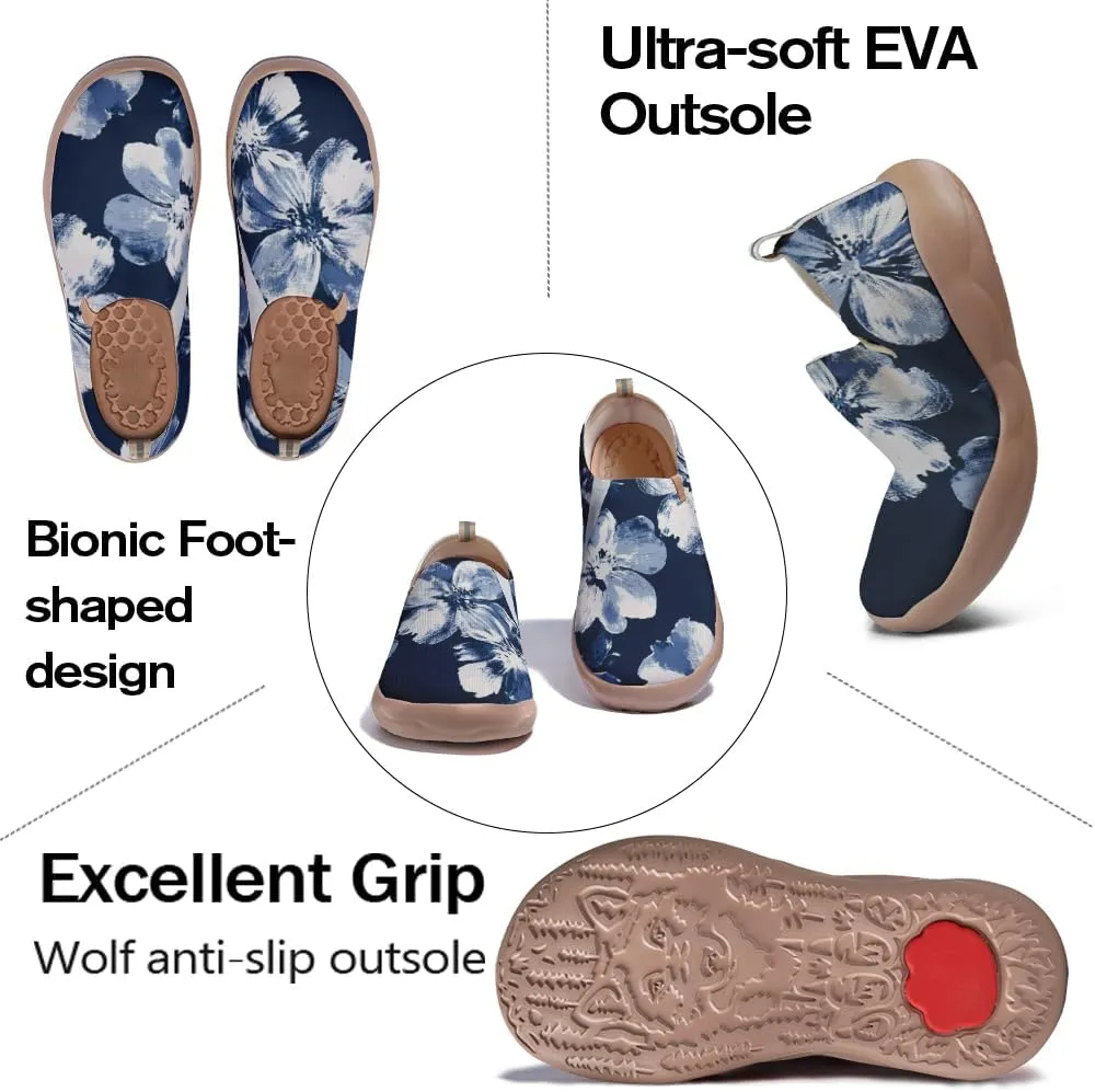 Women's Slip Ons Lightweight Flats Sneakers Walking Casual Loafers Art Painted Travel Shoes