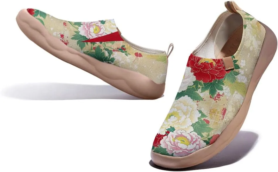 Women's Slip Ons Lightweight Flats Sneakers Walking Casual Loafers Art Painted Travel Shoes