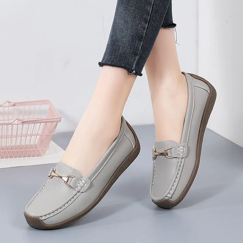 Women's Solid Color Slip-on Shoes