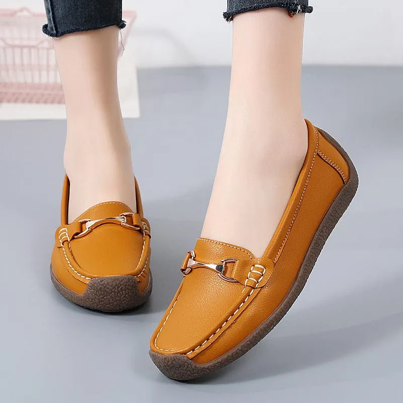 Women's Solid Color Slip-on Shoes