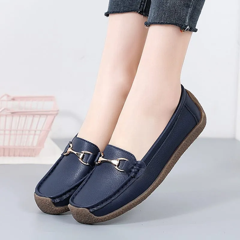 Women's Solid Color Slip-on Shoes