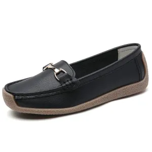 Women's Solid Color Slip-on Shoes