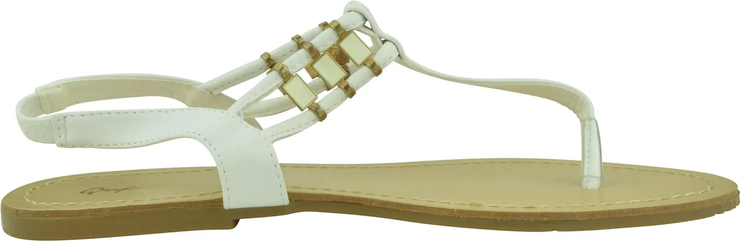 Women's Strappy Open Toe Thong Sandal Fashion Shoes