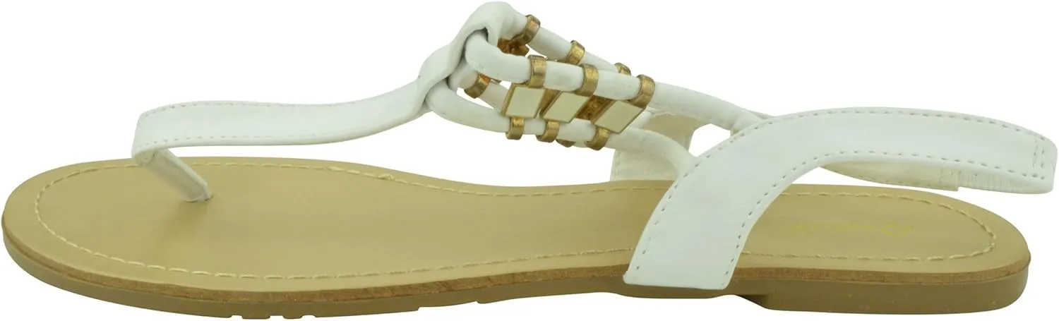Women's Strappy Open Toe Thong Sandal Fashion Shoes