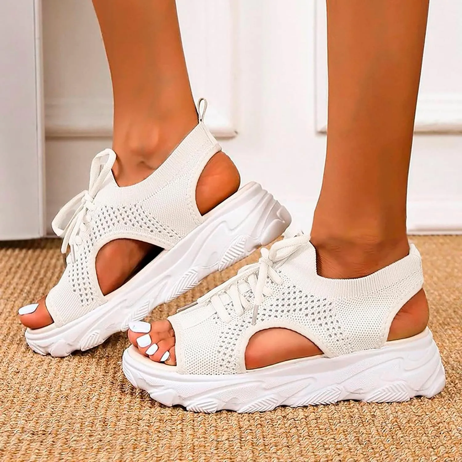Women's Toe Sandals, Orthopaedic Shoes, Breathable Comfortable Leisure Mules, Summer Outdoor Beach Slippers