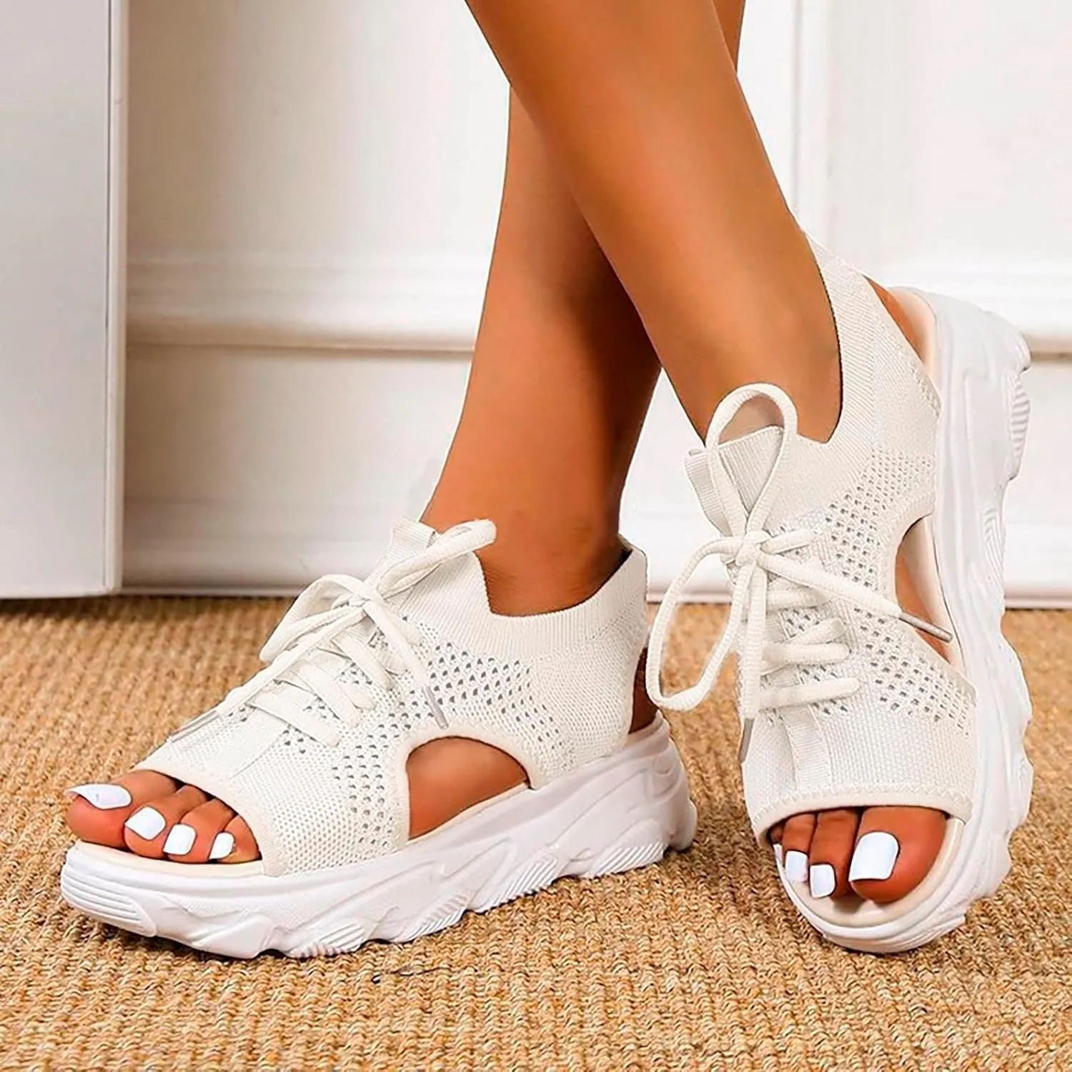 Women's Toe Sandals, Orthopaedic Shoes, Breathable Comfortable Leisure Mules, Summer Outdoor Beach Slippers
