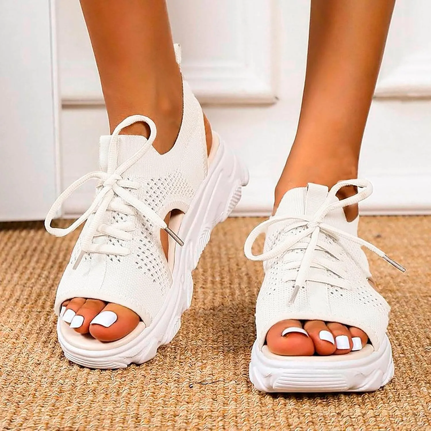 Women's Toe Sandals, Orthopaedic Shoes, Breathable Comfortable Leisure Mules, Summer Outdoor Beach Slippers