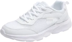 Womens Walking Shoes Mesh Breathable Athletic Sneakers for Women Comfortable Non Slip Lace Up Sports Shoes