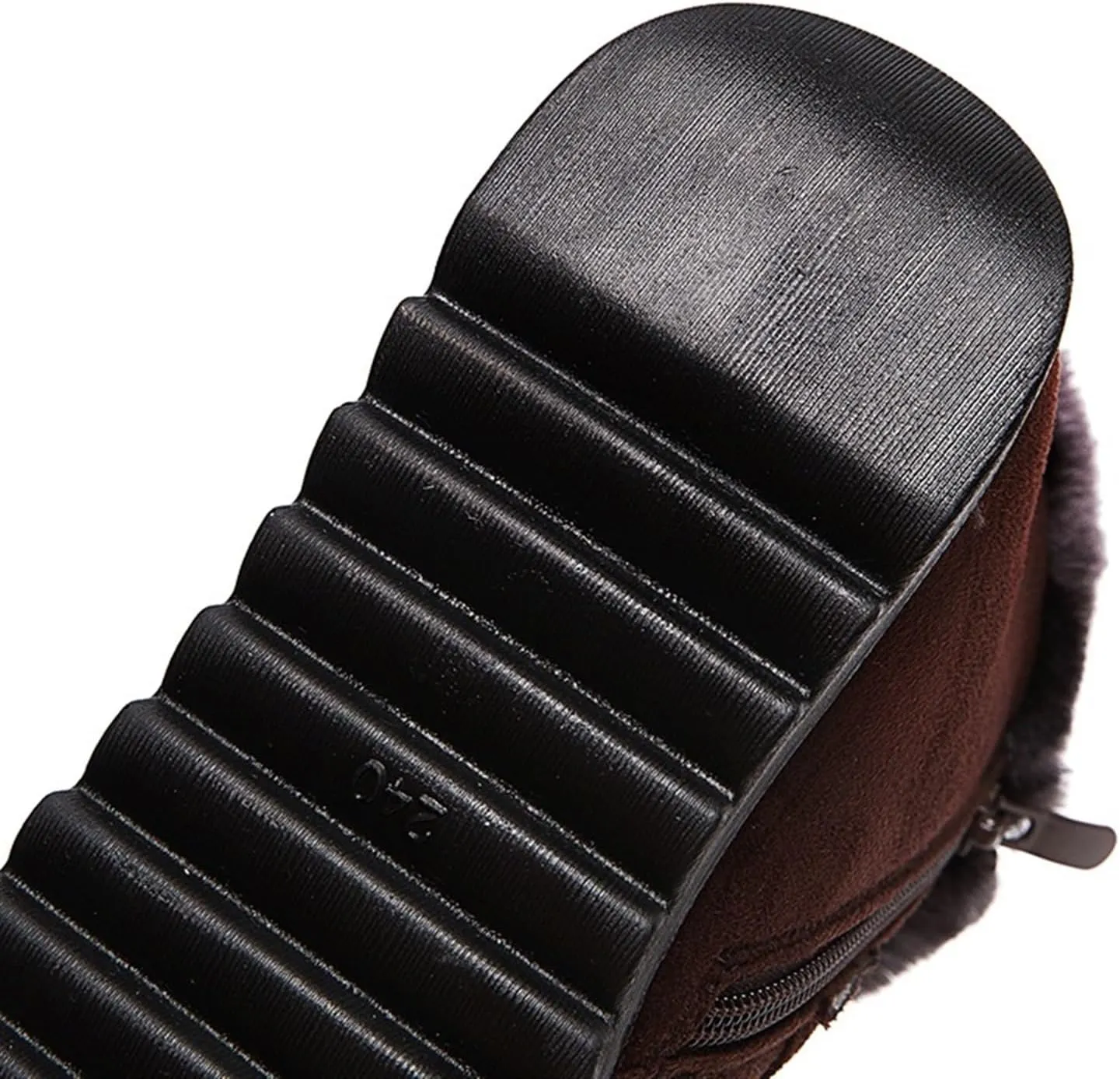 Womens Winter Snow Boots Warm Fuzzy Cold Proof Slip-Ons Casual Shoes Girls Fur Lined Waterproof Lightweight Outdoor Ankle Bootie