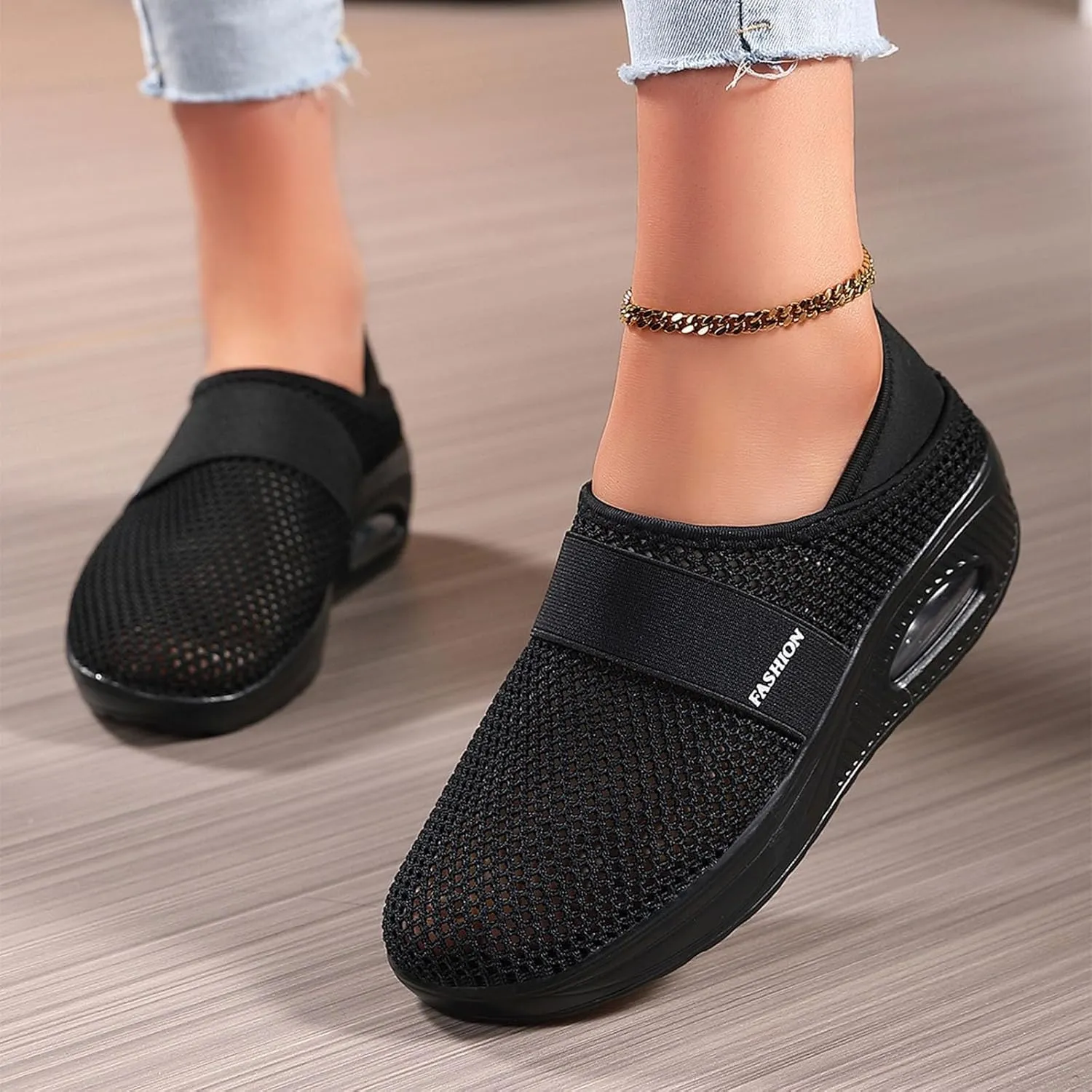 Workout Athletic Sport Shoes for Men Slip On Lightweight Breathable Fashion Sneaker Business Formal Dress Shoes