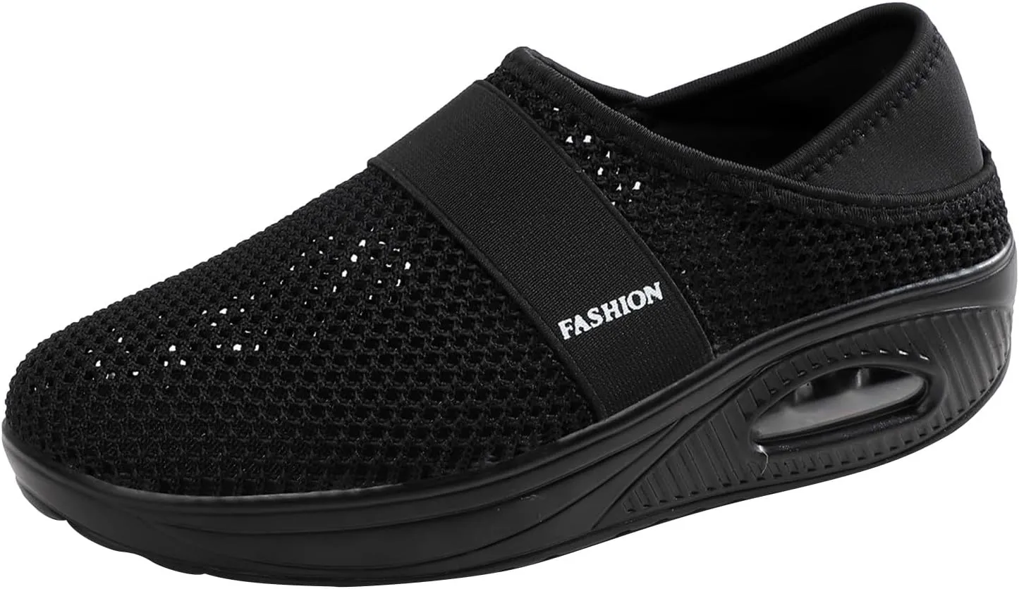 Workout Athletic Sport Shoes for Men Slip On Lightweight Breathable Fashion Sneaker Business Formal Dress Shoes
