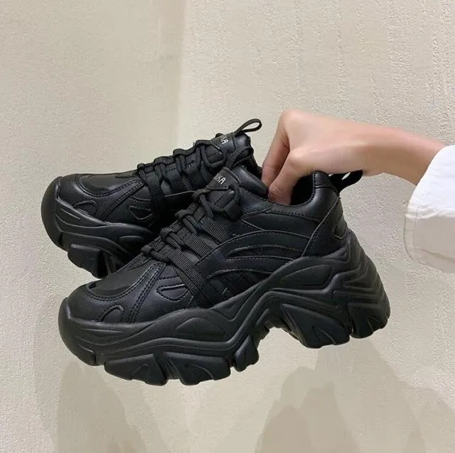 xakxx Women's Dad Shoes Luxury Women Sneakers Fashion White Sports Shoe Mesh Platform Female Footwear Tennis Tenis Con Plataforma