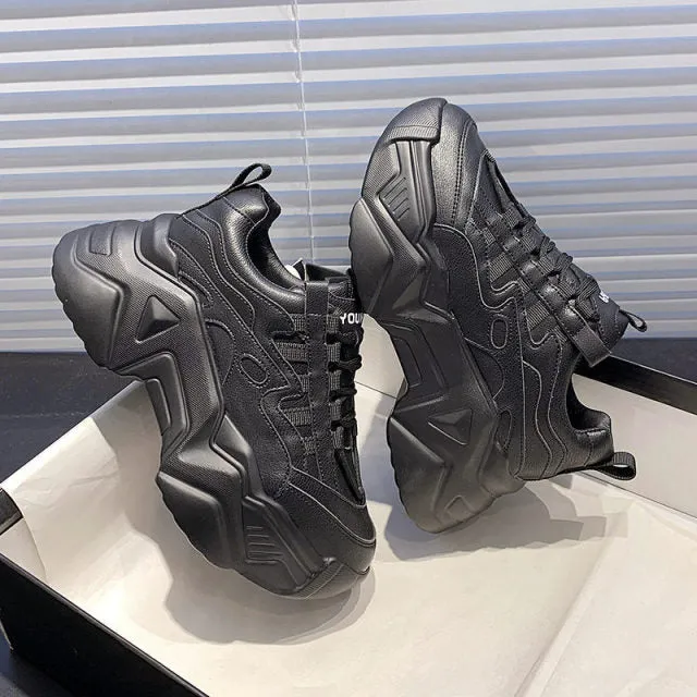 xakxx Women's Dad Shoes Luxury Women Sneakers Fashion White Sports Shoe Mesh Platform Female Footwear Tennis Tenis Con Plataforma