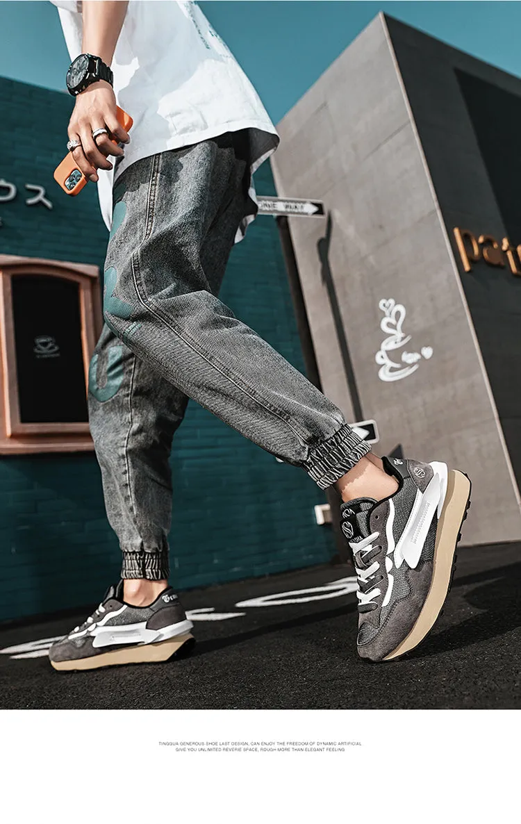 xiangtuibao   Men's Sneakers Male Shoes Increas Casual Men's Running Shoes Mesh Breathable Men's Walking Shoes Zapatillas Hombre