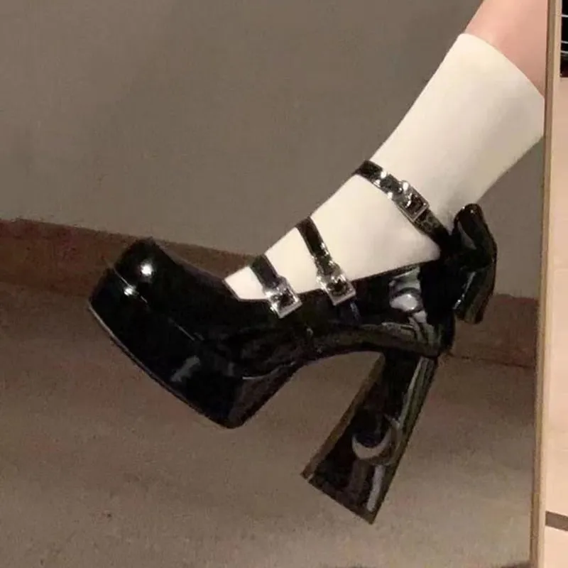 Y2K Lolita Platform Mary Jane Shoes