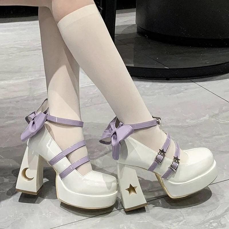 Y2K Lolita Platform Mary Jane Shoes