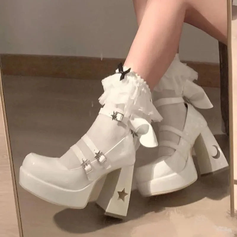 Y2K Lolita Platform Mary Jane Shoes
