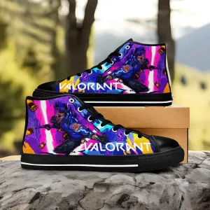 Yoru Valorant Shoes High Top Sneakers for Kids and Adults