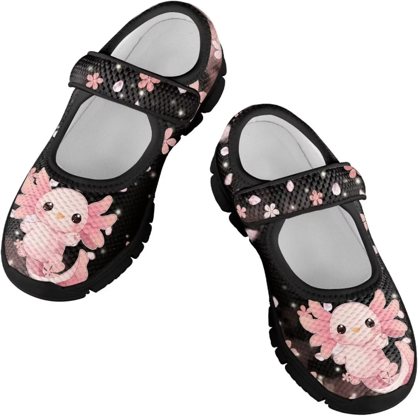 Yzaoxia Girls Mesh Shoes Slip On Sneakers for Kids Hook and Loop Barefoot Shoes Breathable Athletic Walking Running Sport Shoes Flat Tennis Shoes Footwear Loafers Gym School Outdoor