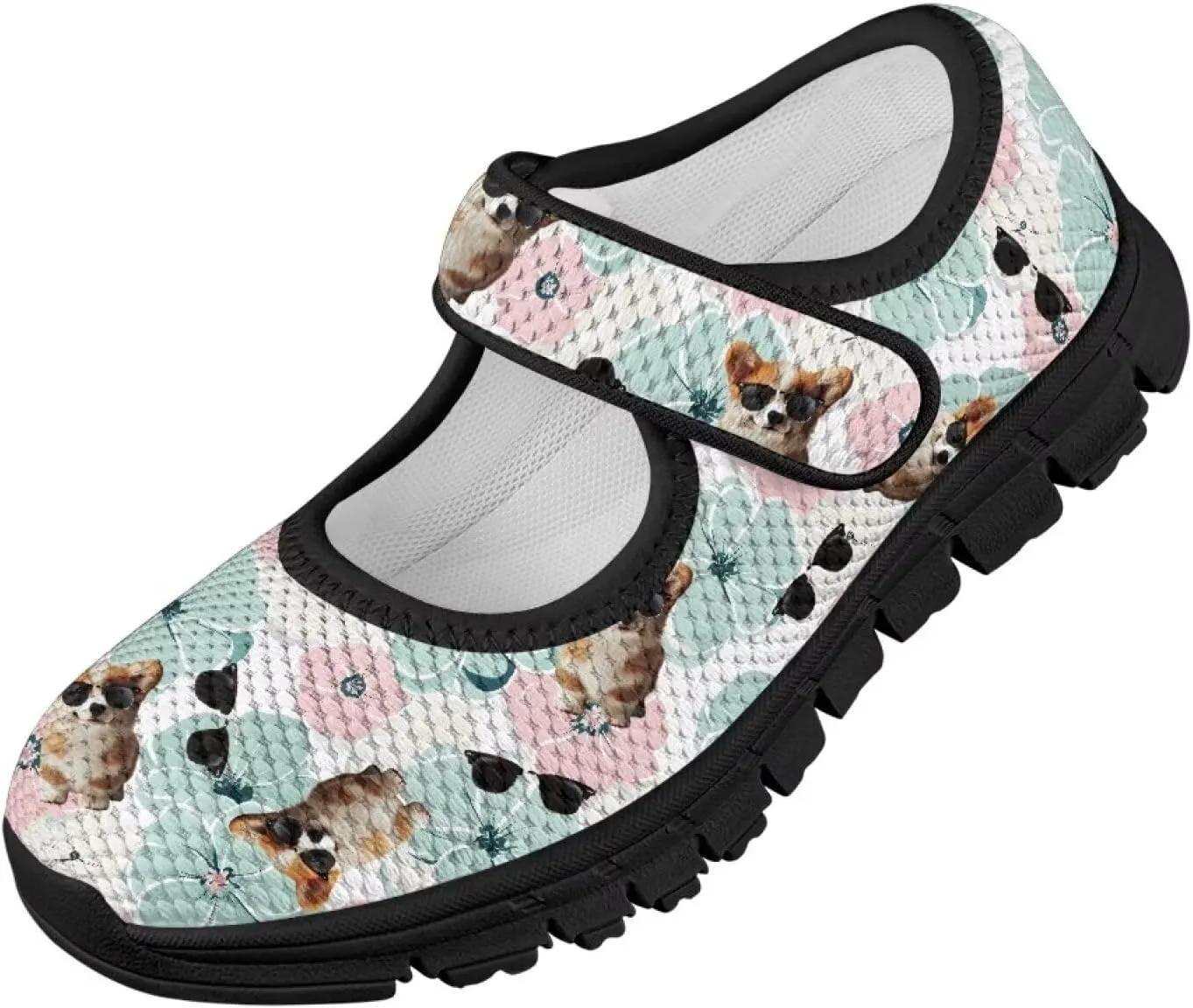 Yzaoxia Girls Mesh Shoes Slip On Sneakers for Kids Hook and Loop Barefoot Shoes Breathable Athletic Walking Running Sport Shoes Flat Tennis Shoes Footwear Loafers Gym School Outdoor