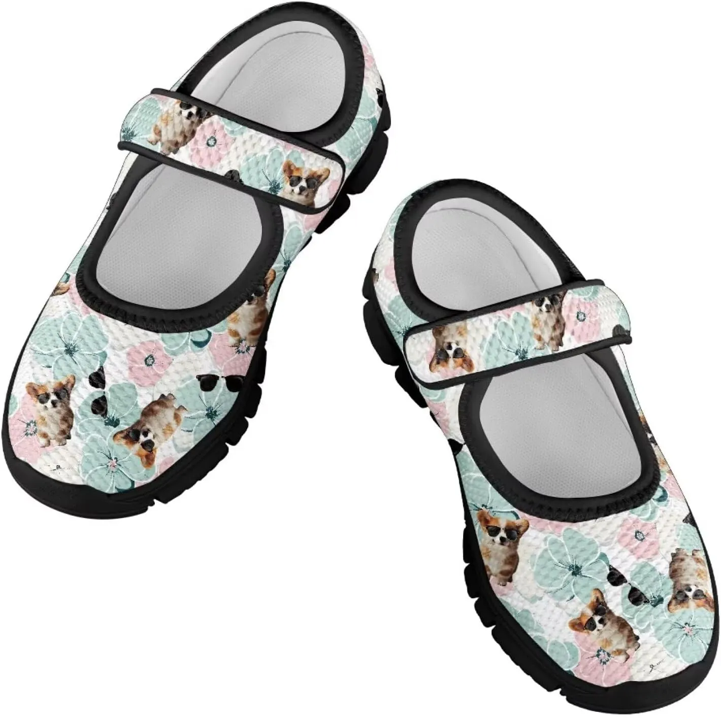 Yzaoxia Girls Mesh Shoes Slip On Sneakers for Kids Hook and Loop Barefoot Shoes Breathable Athletic Walking Running Sport Shoes Flat Tennis Shoes Footwear Loafers Gym School Outdoor